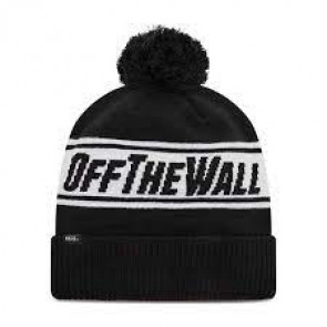 VANS BERRETTO BEANIE OFF THE WALL BLACK WHITE