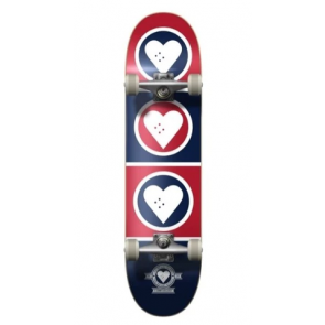 THE HEART SUPPLY SKATEBOARD COMPLETO SQUAD BLUE RED 7,75" X 31,2"