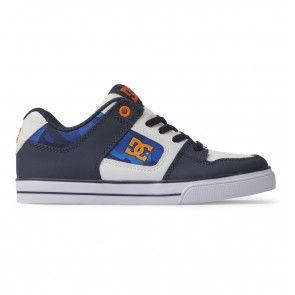 DC SCARPE RAGAZZO PURE ELASTIC SHADY BLUE ORANGE