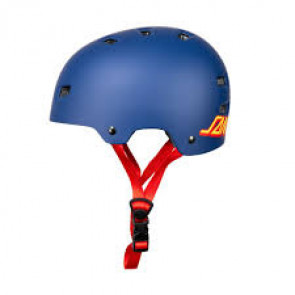 BULLET X SANTA CRUZ CASCO STRIP LOGO MATT BLUE