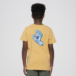 SANTA CRUZ T-SHIRT RAGAZZO RIGID SCREAMING HAND PARCHMENT 