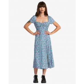 RVCA VESTITO DONNA HEAVEN SECRETS  BLACK FLORAL