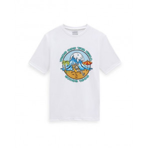 VANS T-SHIRT RAGAZZO SKELECHILL SUN WHITE