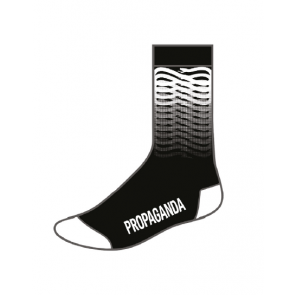 PROPAGANDA CALZE UOMO RIBS SOCKS BLACK WHITE