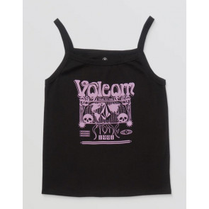 VOLCOM CANOTTA DONNA 1991 STRAPPY TANK BLACK
