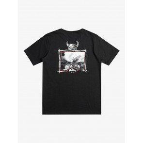 QUIKSILVER T-SHIRT RAGAZZO SURFER OF FORTUNE BLACK