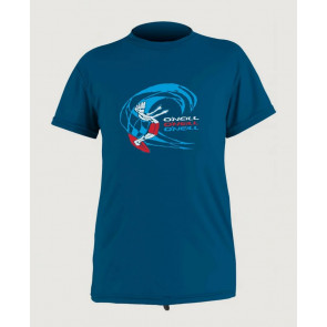 O'NEILL LICRA BAMBINO BOYS TODDLER O'ZONE SHORT SLEEVE UV SHIRT ULTRA BLUE