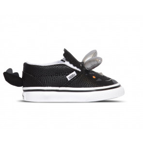 VANS SCARPE BAMBINO SLIP ON TRICERATOPS DINO BLACK TRUE WHITE