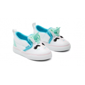 VANS SCARPE NEONATO SLIP ON V UNICORN BLUE ATOLL IRIDESCENT