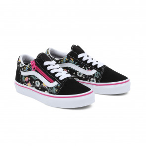 VANS SCARPE RAGAZZO OLD SKOOL ZIP FLORAL BLACK