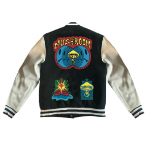 MUSHROOM GIACCA UOMO VARSITY JACKET STICKER