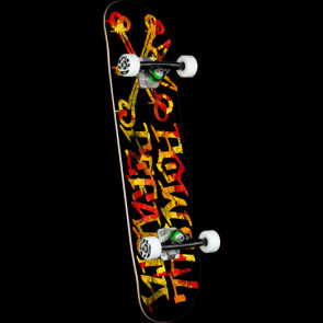 POWELL PERALTA SKATEBOARD COMPLETO VATO RAT LEAVES 7.5" BLACK