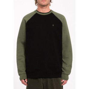 VOLCOM FELPA UOMO HOMAK CREW BLACK
