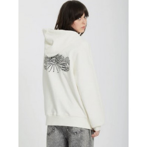 VOLCOM FELPA DONNA FA ALIX ZIP FLEECE STAR WHITE